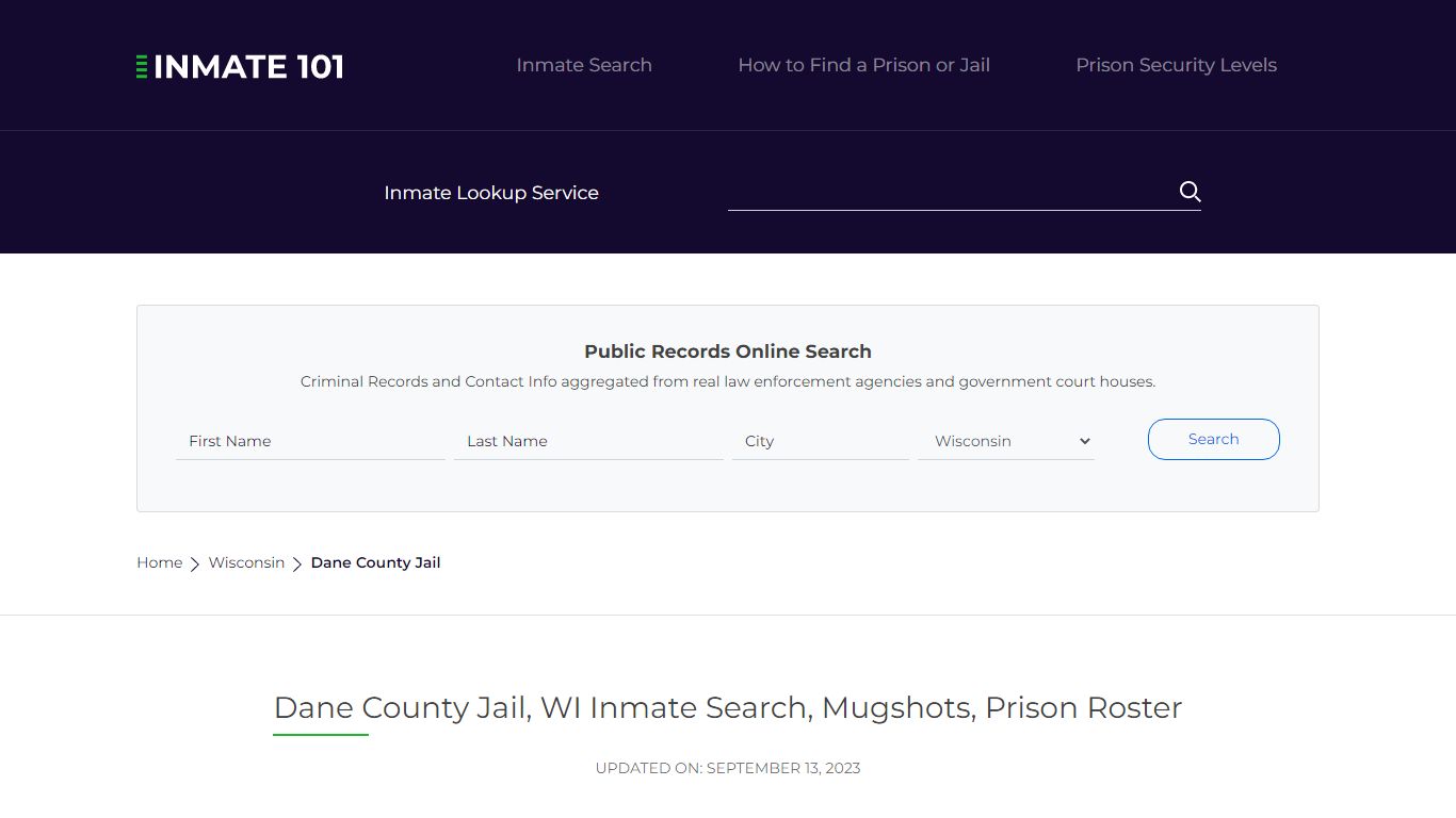 Dane County Jail, WI Inmate Search, Mugshots, Prison Roster